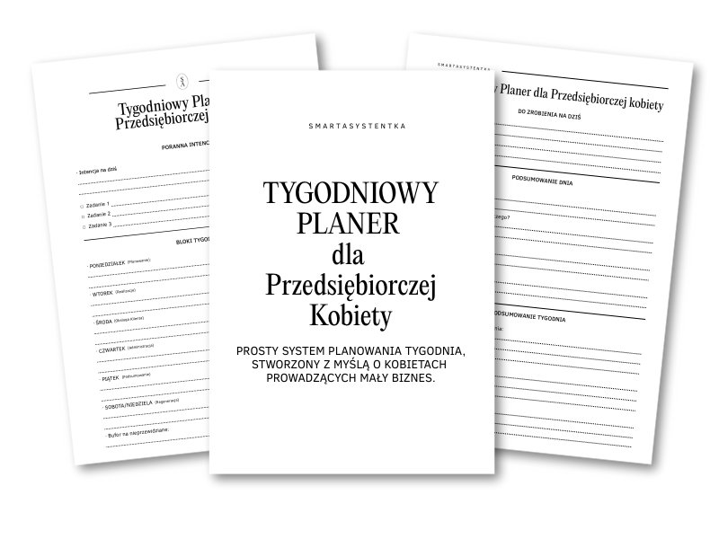 Tygodniowy planer do druku dla przedsiębiorczych kobiet